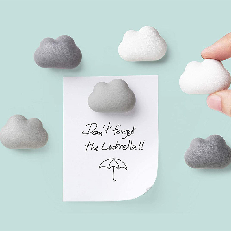 6gab. Komplekts Mīlīgs mākonis Ledusskapja magnēts Ledusskapis Magnētisks Foto Ziņojums Uzlīme Piezīme Biroja mājas virtuves dekorācijas dāvanas