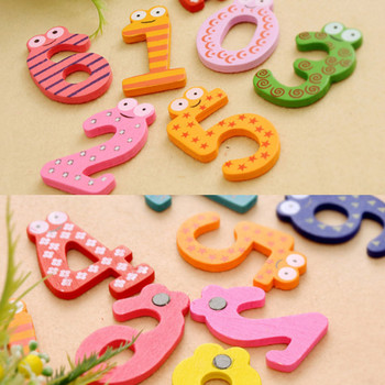 26бр. Магнитни азбучни букви за обучение Магнити за хладилник Стикери за хладилник Дървени образователни детски играчки за деца