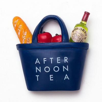 Kūrybinis animacinis filmas Popietės arbata Maisto derva trimačio dizaino šaldytuvo lipdukai Magnetinis pranešimas Namų dekoravimas