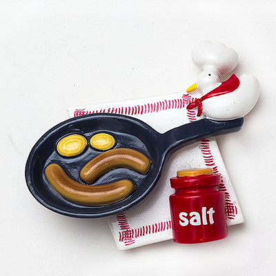 Kūrybinis animacinis filmas Popietės arbata Maisto derva trimačio dizaino šaldytuvo lipdukai Magnetinis pranešimas Namų dekoravimas