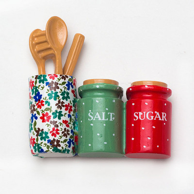 Kūrybinis animacinis filmas Popietės arbata Maisto derva trimačio dizaino šaldytuvo lipdukai Magnetinis pranešimas Namų dekoravimas