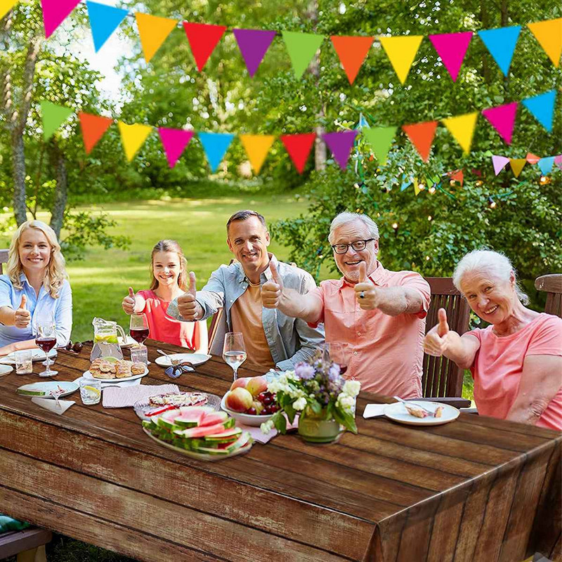 Laudlina puidutekstuur ristkülikukujulisele laudlinale Pruun laud Looduslik maalähedane köök söögitoa banketi kaunistuste jaoks