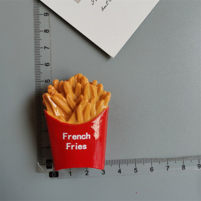 Vásároljon 5 darabot, kap 1 ételt Hűtőmágnesek Hot Dog Hasábburgonya Pizza hűtőszekrény Paszta Tojás Kenyér Hamburger Kukorica Hűtőszekrény matrica lakberendezés