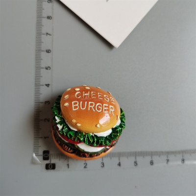 Vásároljon 5 darabot, kap 1 ételt Hűtőmágnesek Hot Dog Hasábburgonya Pizza hűtőszekrény Paszta Tojás Kenyér Hamburger Kukorica Hűtőszekrény matrica lakberendezés