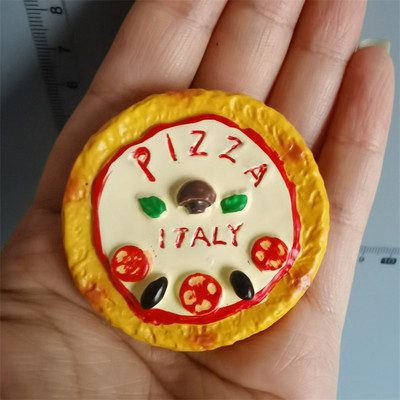 Vásároljon 5 darabot, kap 1 ételt Hűtőmágnesek Hot Dog Hasábburgonya Pizza hűtőszekrény Paszta Tojás Kenyér Hamburger Kukorica Hűtőszekrény matrica lakberendezés