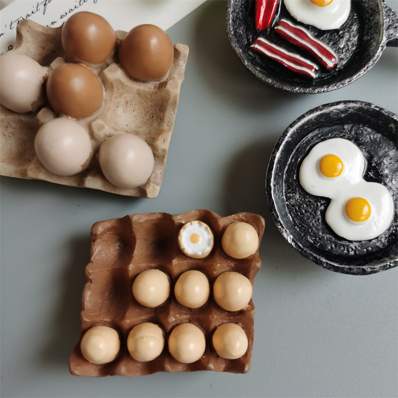 Vásároljon 5 darabot, kap 1 ételt Hűtőmágnesek Hot Dog Hasábburgonya Pizza hűtőszekrény Paszta Tojás Kenyér Hamburger Kukorica Hűtőszekrény matrica lakberendezés