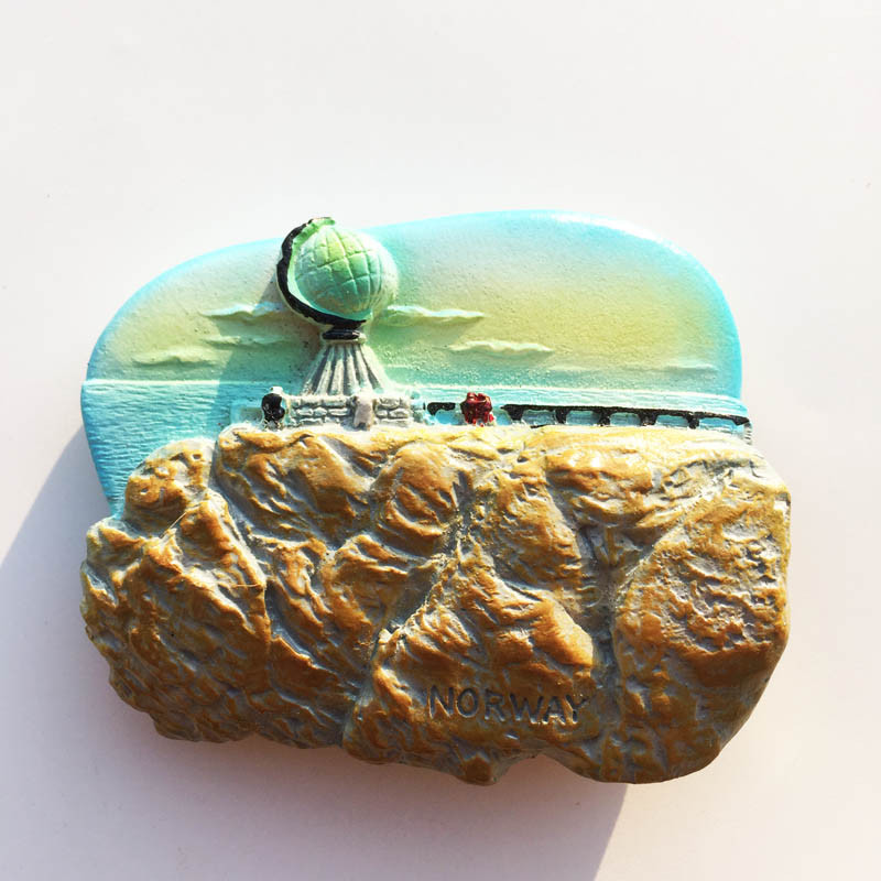 Norvēģijas magnētiskā ledusskapja uzlīme Ziemeļvalstu jauka multfilma dzīvnieks polārlācis alnis ledusskapja magnēti Nordkapp ceļojumu suvenīru dekors