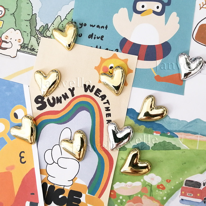 Maži meilės širdies šaldytuvo magnetai Mieli mini animacinių filmukų šaldytuvo lipdukai Puikūs dervos raudoni rožiniai maži magnetai nuotraukos žinutei