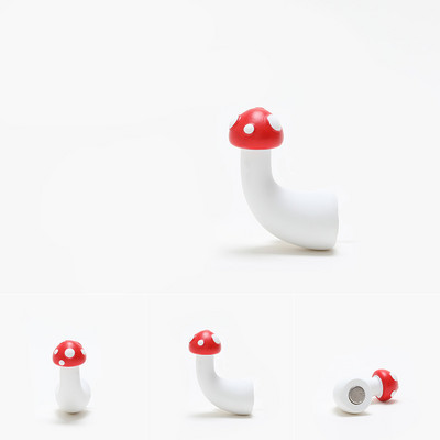 3D cietie sarkanie sēņu ledusskapja magnēti Jauns radošs oriģināls dizains, sveķu cieta plastmasa, ledusskapja magnēti, personības mājas dekors