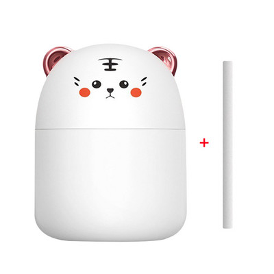 Mini 250 ml stalinis oro drėkintuvas su spalvingos atmosferos šviesos šalto miglos aromato difuzoriumi namų miegamojo oro drėkintuvas, skirtas automobiliui