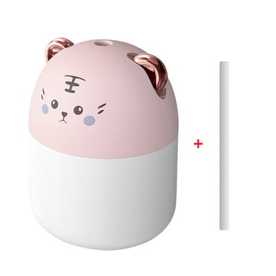 Mini 250 ml stalinis oro drėkintuvas su spalvingos atmosferos šviesos šalto miglos aromato difuzoriumi namų miegamojo oro drėkintuvas, skirtas automobiliui