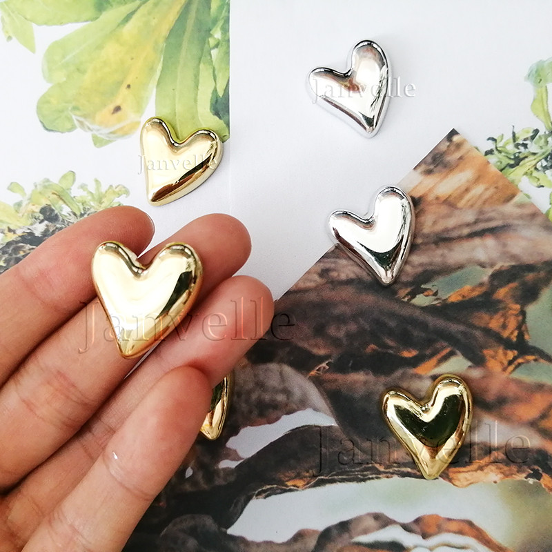 10 tk kullast südamega külmkapimagnetid väikesed hõbedased magnetkleebised Mini armas külmkapimagneti komplekt köögi jaoks kodukontori sisekujunduseks