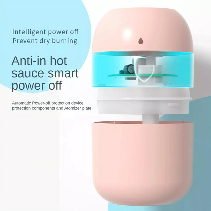 Nešiojamas 220 ml oro drėkintuvas USB ultragarsinis Dazzle Cup aromato difuzorius Cool Mist Maker oro drėkintuvas su romantiška šviesa