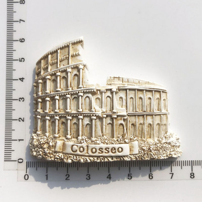 Roma Italija Įžymus šaldytuvo magnetas turistiniai suvenyrai Koliziejus palinkėjimų baseinas Magnetinis šaldytuvas Lipdukas dervos amatų kolekcija