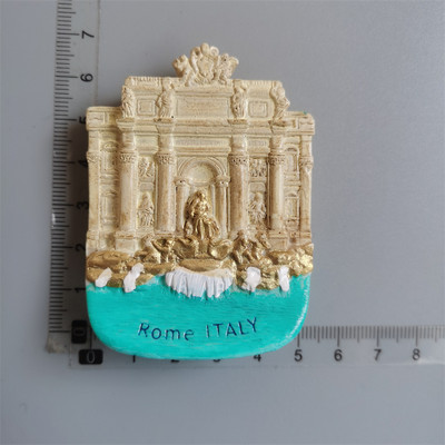 Roma Italija Įžymus šaldytuvo magnetas turistiniai suvenyrai Koliziejus palinkėjimų baseinas Magnetinis šaldytuvas Lipdukas dervos amatų kolekcija