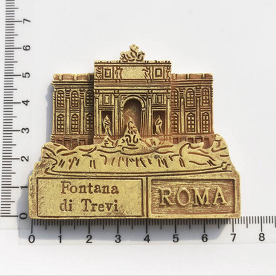 Roma Italija Įžymus šaldytuvo magnetas turistiniai suvenyrai Koliziejus palinkėjimų baseinas Magnetinis šaldytuvas Lipdukas dervos amatų kolekcija