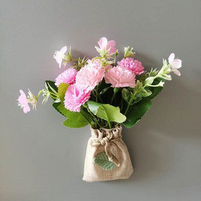 Αγοράστε 3 Πάρτε 1 τσάντα σεντόνια Τεχνητό λουλούδι Μαγνητικά αυτοκόλλητα DIY Simulation Flower Refrigerator Magnet Κουζίνα Δώρο Διακόσμηση σπιτιού