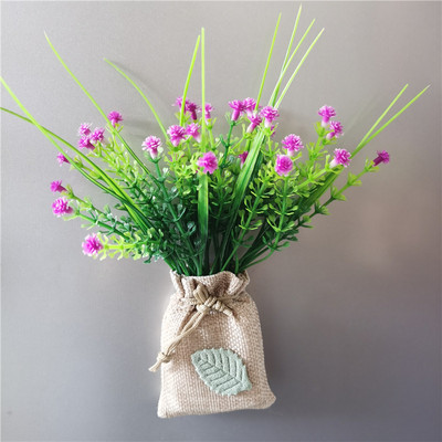 Αγοράστε 3 Πάρτε 1 τσάντα σεντόνια Τεχνητό λουλούδι Μαγνητικά αυτοκόλλητα DIY Simulation Flower Refrigerator Magnet Κουζίνα Δώρο Διακόσμηση σπιτιού