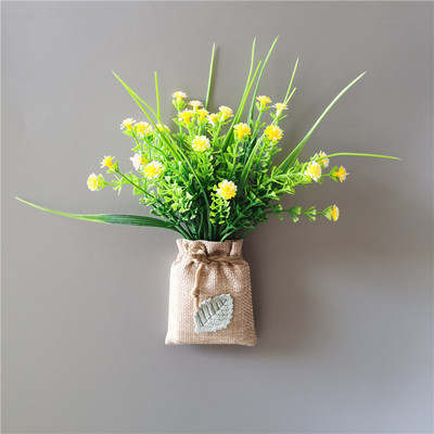 Αγοράστε 3 Πάρτε 1 τσάντα σεντόνια Τεχνητό λουλούδι Μαγνητικά αυτοκόλλητα DIY Simulation Flower Refrigerator Magnet Κουζίνα Δώρο Διακόσμηση σπιτιού