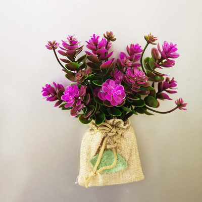 Αγοράστε 3 Πάρτε 1 τσάντα σεντόνια Τεχνητό λουλούδι Μαγνητικά αυτοκόλλητα DIY Simulation Flower Refrigerator Magnet Κουζίνα Δώρο Διακόσμηση σπιτιού