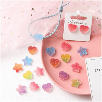 6gab Fruit Candy Resin Magnētiskā ledusskapja pasta Creative Home Accessories Simulation Magnetic Paste Food Magnet Paste