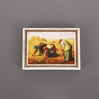 Pasaulē slavena glezna Ledusskapja magnēti Zvaigžņota debess Saulespuķe ar rāmi Ledusskapis Uzlīme Virtuve Mājas Dekorēšanas Dāvanas