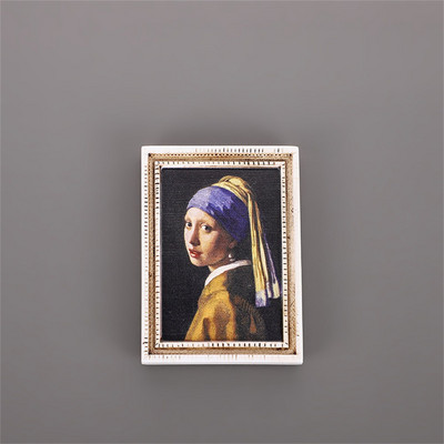 Pasaulē slavena glezna Ledusskapja magnēti Zvaigžņota debess Saulespuķe ar rāmi Ledusskapis Uzlīme Virtuve Mājas Dekorēšanas Dāvanas