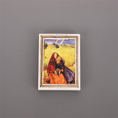 Pasaulē slavena glezna Ledusskapja magnēti Zvaigžņota debess Saulespuķe ar rāmi Ledusskapis Uzlīme Virtuve Mājas Dekorēšanas Dāvanas