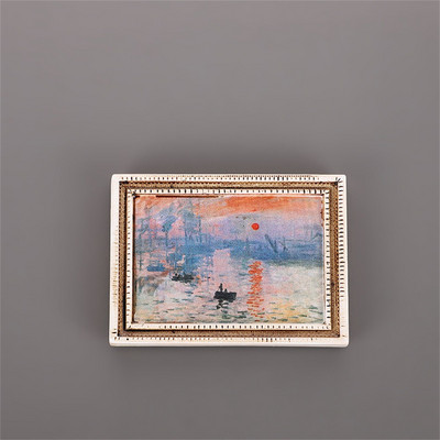 Pasaulē slavena glezna Ledusskapja magnēti Zvaigžņota debess Saulespuķe ar rāmi Ledusskapis Uzlīme Virtuve Mājas Dekorēšanas Dāvanas