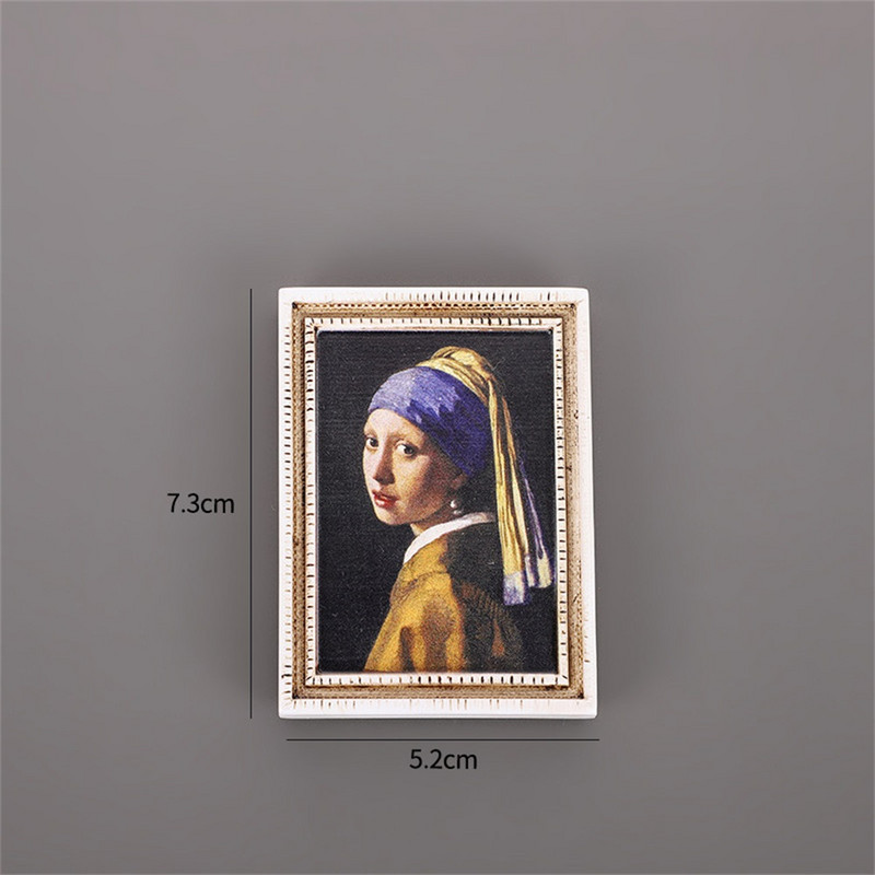 Pasaulē slavena glezna Ledusskapja magnēti Zvaigžņota debess Saulespuķe ar rāmi Ledusskapis Uzlīme Virtuve Mājas Dekorēšanas Dāvanas