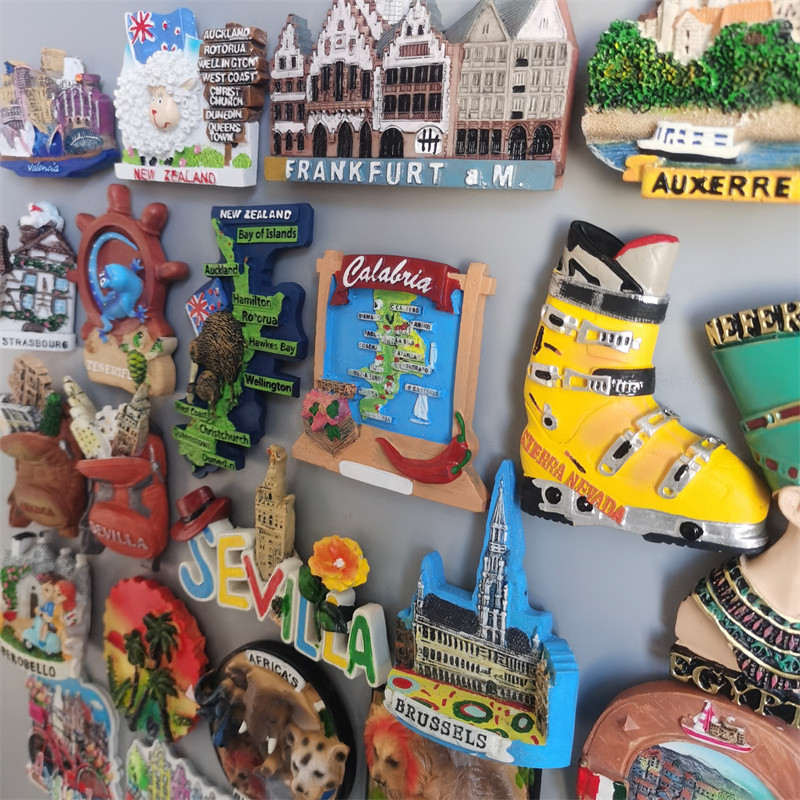 Magneti de frigider Suveniruri turistice Franta Noua Zeelanda Frankfurt Nevada Tenerife Spania Egipt Bruxelles Africa Amsterdam Berlin Saipan