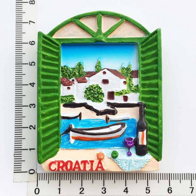 Kroatijos šaldytuvo magnetas Kroatie turistiniai suvenyrai Viduržemio jūra Malta Lenkija Magnetinis šaldytuvas Lipdukai Kroatija Žemėlapis Namų dekoras