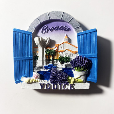 Kroatijos šaldytuvo magnetas Kroatie turistiniai suvenyrai Viduržemio jūra Malta Lenkija Magnetinis šaldytuvas Lipdukai Kroatija Žemėlapis Namų dekoras