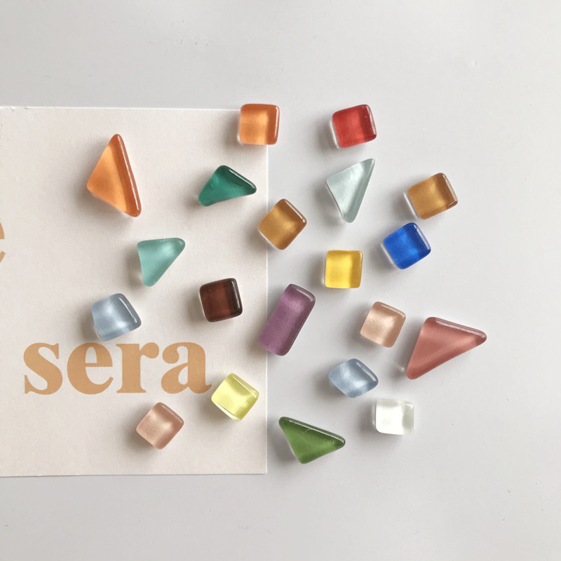 10 gab. Jauks stikls, neregulāras figūras magnētisks ledusskapis biroja tāfele, magnētiska mājas dekorēšana