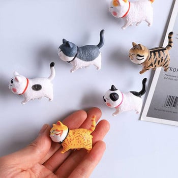 3D Stereo Cute Turnable Kitten Art Design Animal Series Home Decor Ψυγείο Magnet Ψυγείο Διακόσμηση Δώρο για την κουζίνα