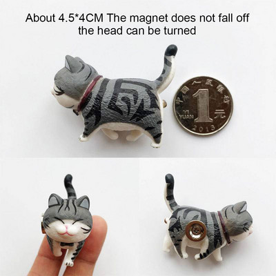 3D Stereo Cute Turnable Kitten Art Design Animal Series Home Decor Magnet za hladnjak Ukras za hladnjak Poklon za kuhinju