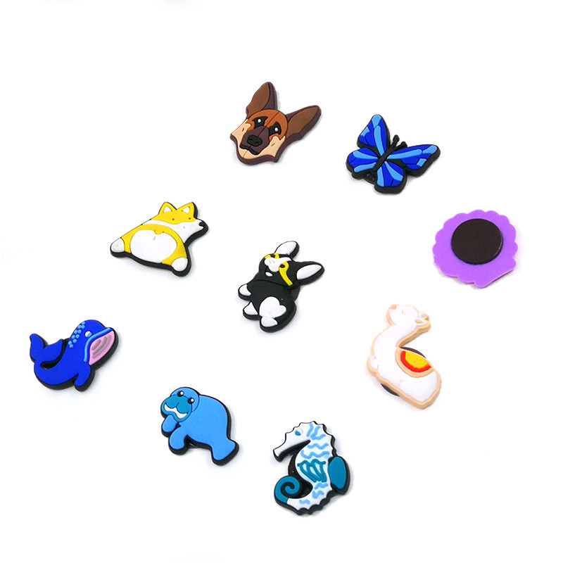 1vnt PVC naujas Magnetas mielas varlė šuo banginis Panda animacinių filmų šaldytuvo magnetai Priminimas virtuvei Magnetiniai lipdukai Skelbimų lenta