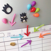 Jauks balons ar bultiņu tāfeles ziņojums Mājas dekors Ledusskapja magnēts Ledusskapja dekorēšana Dāvana virtuvei Uzlīme Plakāts Anime