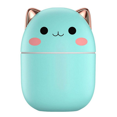 250 ml USB oro drėkintuvas Mini nešiojamas aromatinis eterinių aliejų difuzorius USB rūko purškiamas aromaterapija su LED naktine lempa namų automobiliui