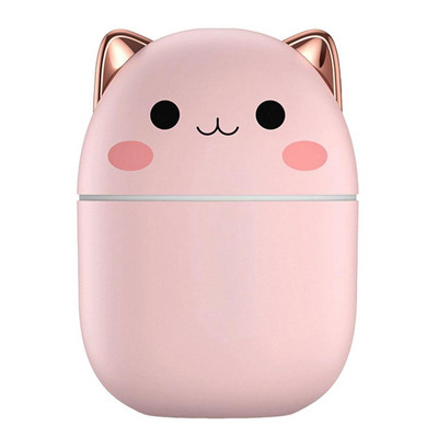 250 ml USB oro drėkintuvas Mini nešiojamas aromatinis eterinių aliejų difuzorius USB rūko purškiamas aromaterapija su LED naktine lempa namų automobiliui