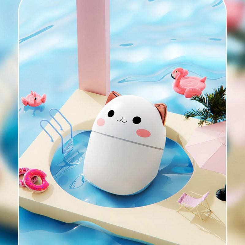 250 ml USB oro drėkintuvas Mini nešiojamas aromatinis eterinių aliejų difuzorius USB rūko purškiamas aromaterapija su LED naktine lempa namų automobiliui