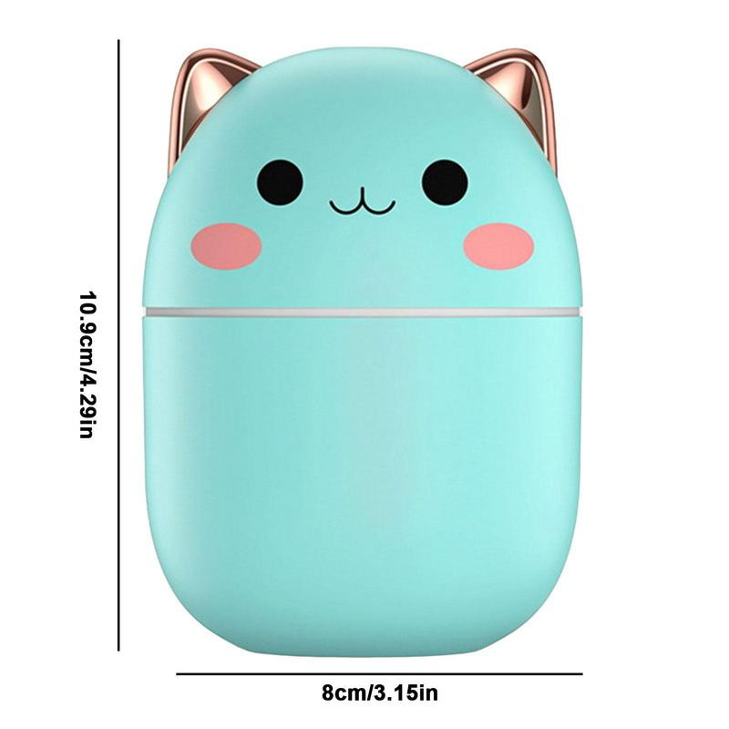 250 ml USB oro drėkintuvas Mini nešiojamas aromatinis eterinių aliejų difuzorius USB rūko purškiamas aromaterapija su LED naktine lempa namų automobiliui