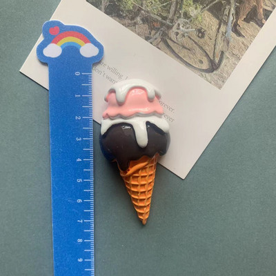 Iegādājieties 5 Saņemiet 1 bezmaksas simulācijas saldējuma ledusskapja magnētus mājas dekorēšanas magnēta ledusskapi