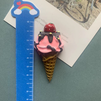 Iegādājieties 5 Saņemiet 1 bezmaksas simulācijas saldējuma ledusskapja magnētus mājas dekorēšanas magnēta ledusskapi