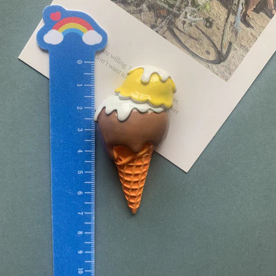 Iegādājieties 5 Saņemiet 1 bezmaksas simulācijas saldējuma ledusskapja magnētus mājas dekorēšanas magnēta ledusskapi