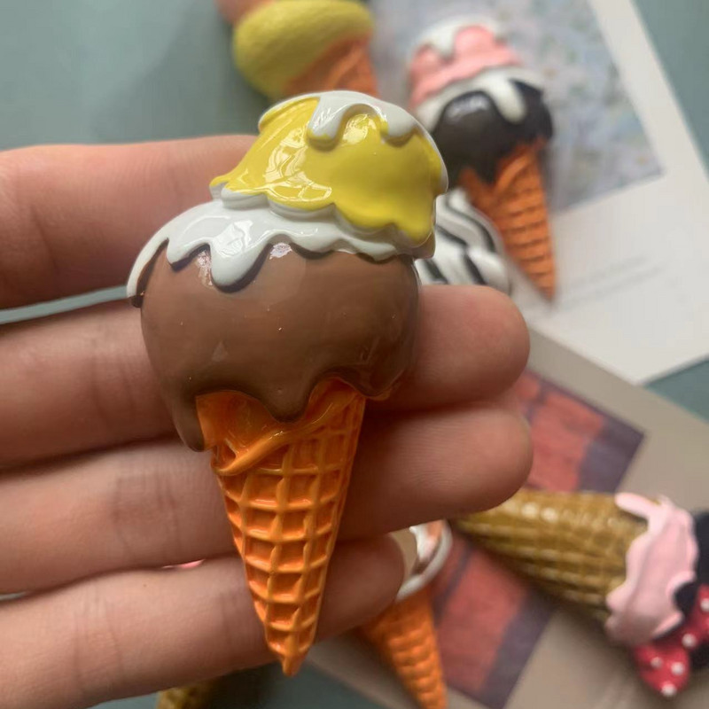 Iegādājieties 5 Saņemiet 1 bezmaksas simulācijas saldējuma ledusskapja magnētus mājas dekorēšanas magnēta ledusskapi