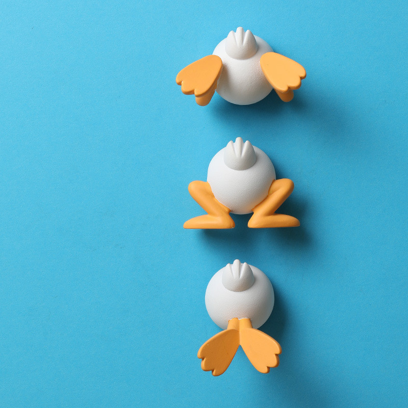 Karikatūra Duck Ass Magnētiskā ledusskapja uzlīmes Jauki sūkšanas akmens Ledusskapis Dekoratīvie aksesuāri Dāvanas