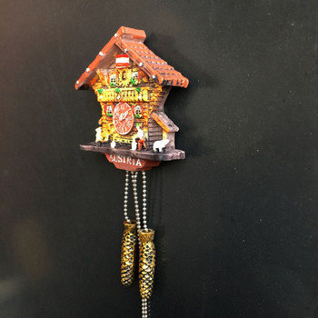 Γερμανία, Αυστρία, Ελβετία Τουρισμός Σουβενίρ Χειροτεχνία Δώρο Ρολόι Κούκος Ζωγραφισμένο Μαγνήτες Ψυγείου