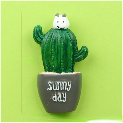 Χαριτωμένο χυμώδες λουλούδι κάκτου Ψυγείο Magnet Creative Resin Διακόσμηση σπιτιού