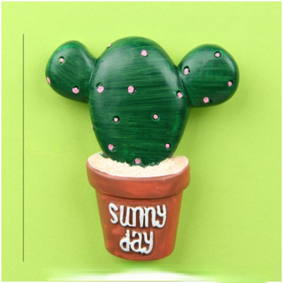 Χαριτωμένο χυμώδες λουλούδι κάκτου Ψυγείο Magnet Creative Resin Διακόσμηση σπιτιού